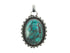 Sterling Silver & Turquoise Handcrafted Artisan Pendant, (SP-5910)
